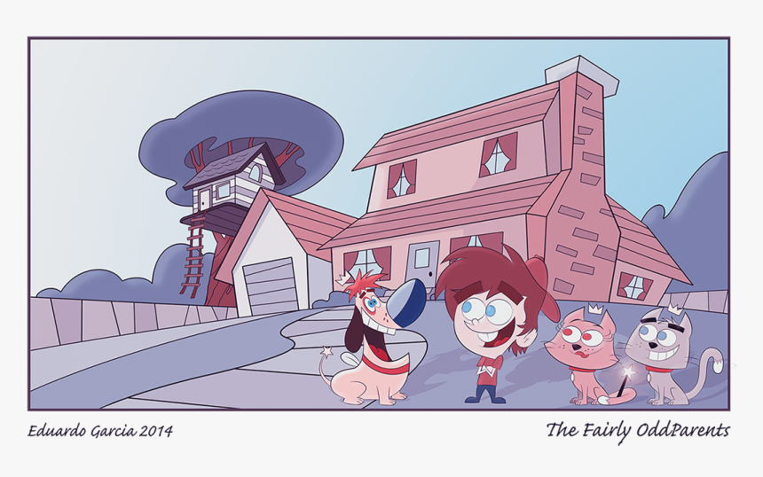 The Fairly Odd Parents - Fairly Odd Parents Timmys House, HD Png Download