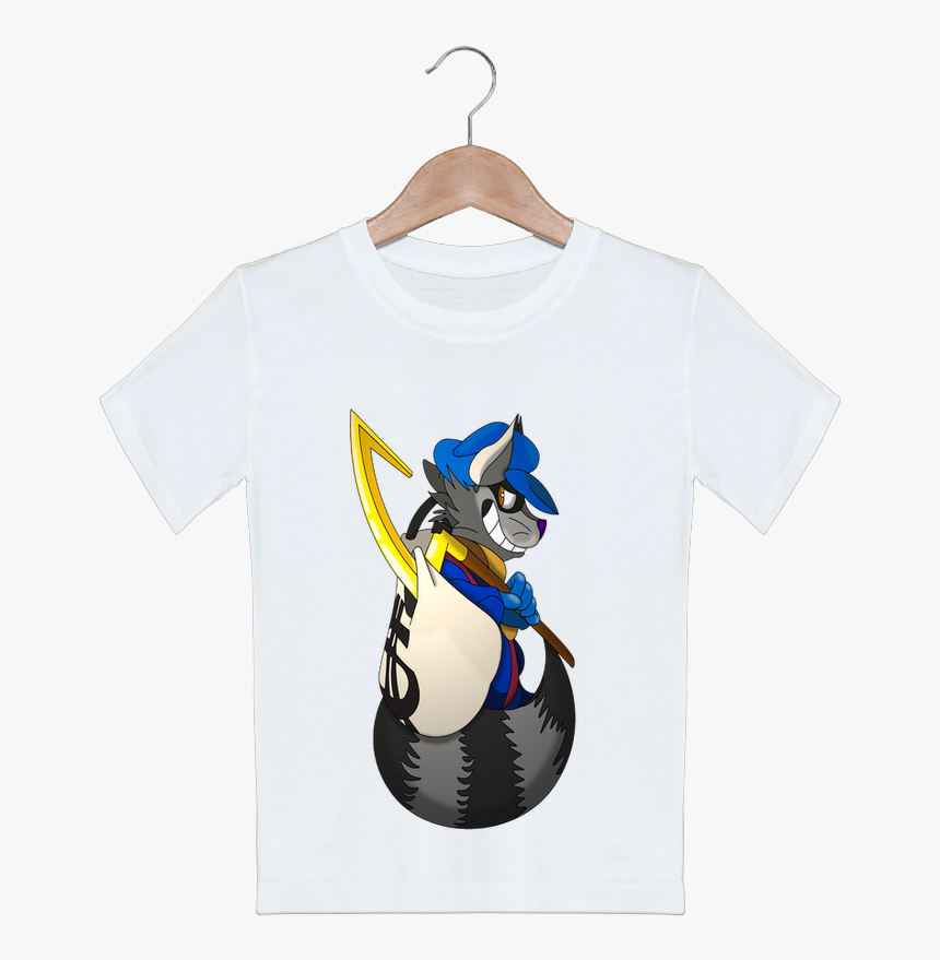 T Shirt Garçon Motif Sly Cooper La Taverne Du Geek - Cartoon, HD Png Download