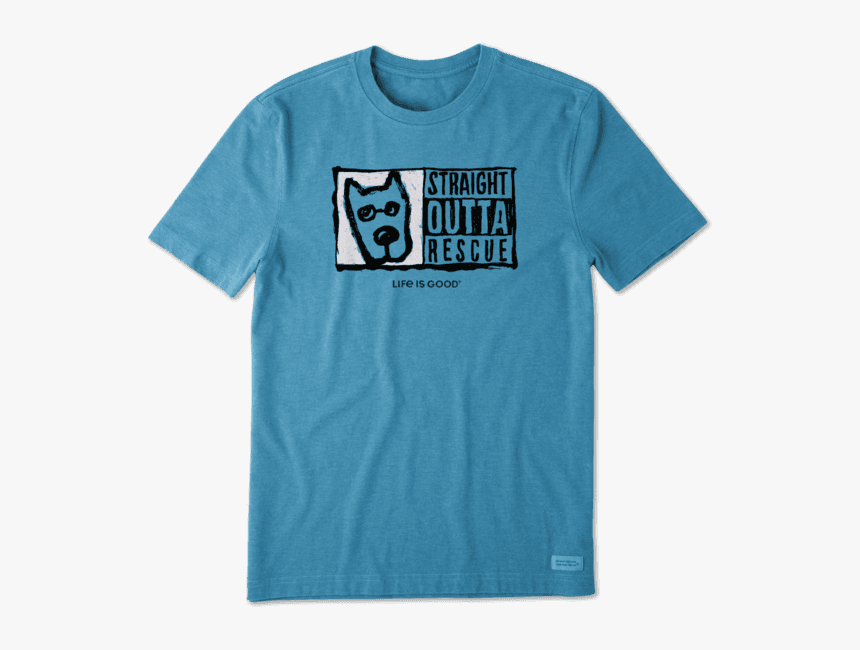 Men S Straight Outta Rescue Crusher Tee - Cool Dog Graphic Tees, HD Png Download