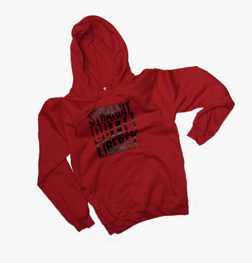 Straight Outta Liberty Hoodie In Red - Hoodie, HD Png Download