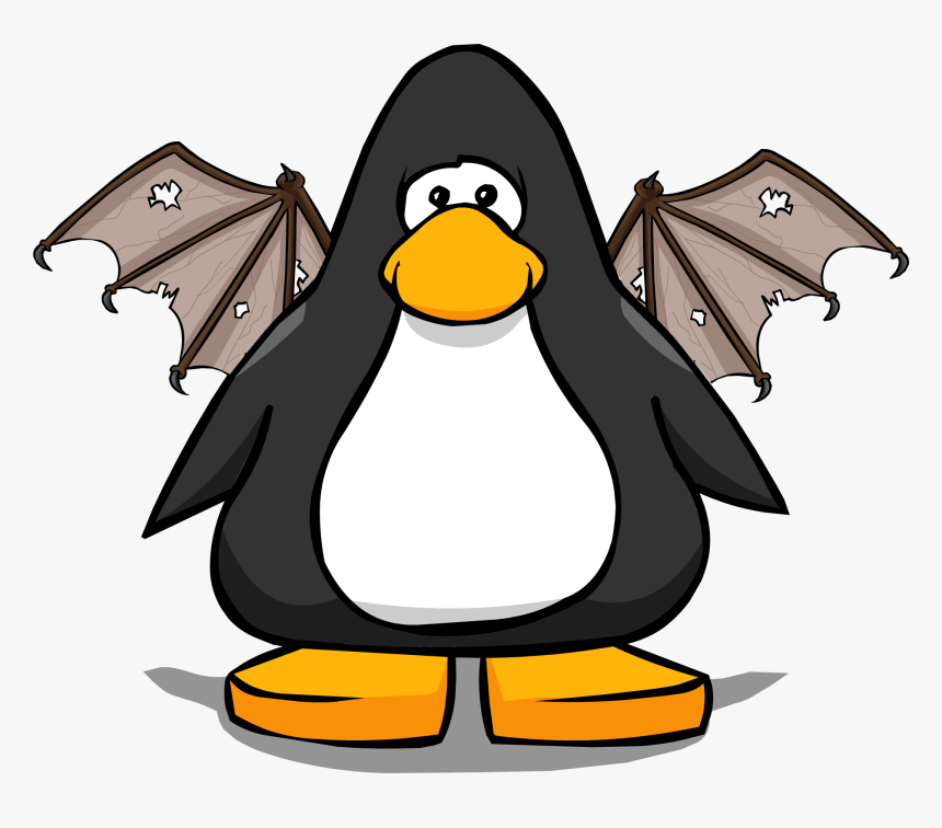 Image Brown Bat Wings From A Player Ⓒ - Club Penguin With Headphones, HD Png Download