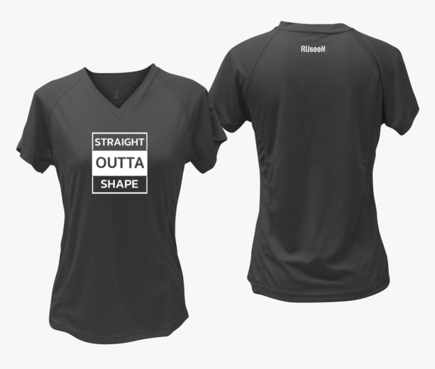Women S Reflective Short Sleeve Shirt Straight Outta - Active Shirt, HD Png Download