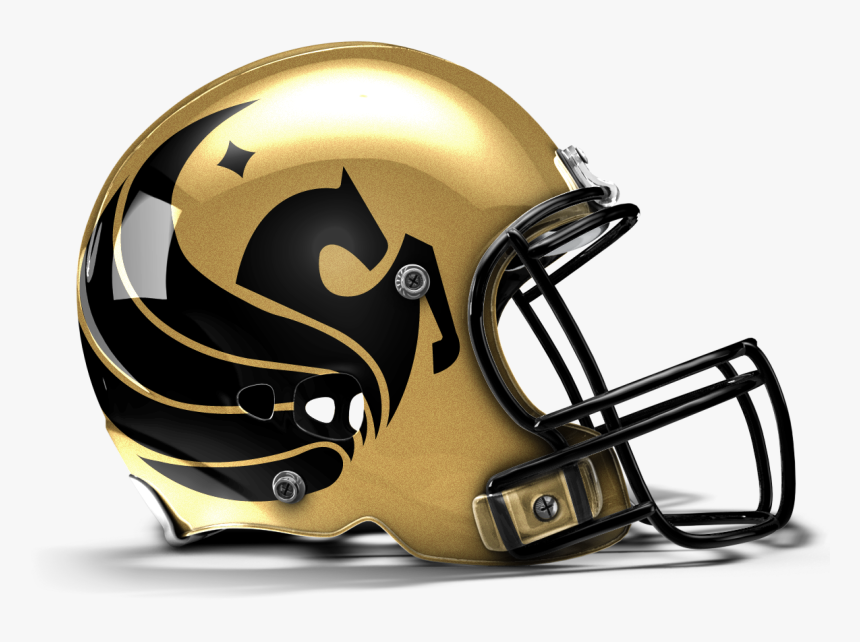 Mustang Football Helmet Decals, HD Png Download