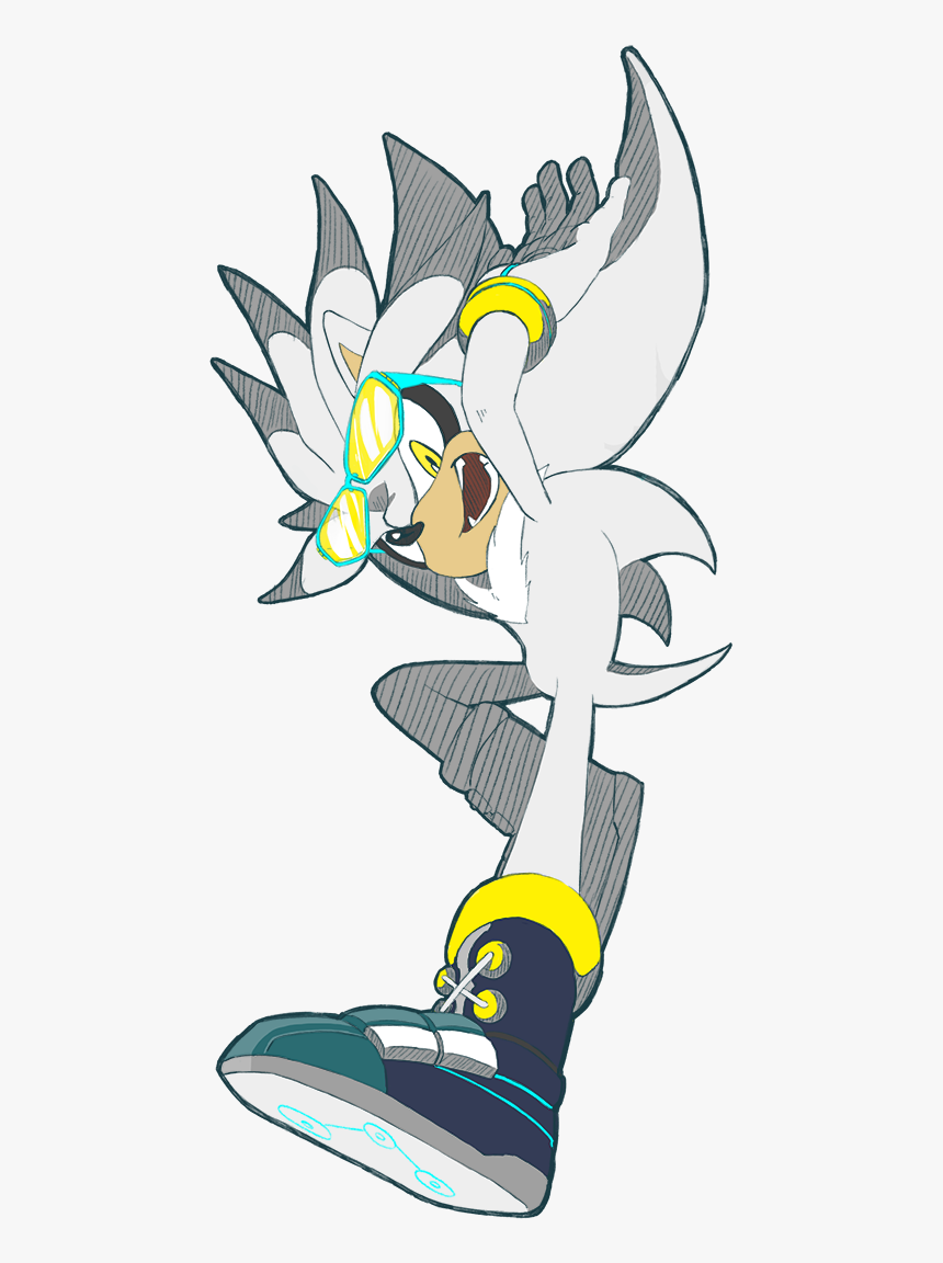 Riders Silver Chellchell Gaming Pinterest Hedgehogs - Silver The Hedgehog Sonic Riders Zero Gravity, HD Png Download