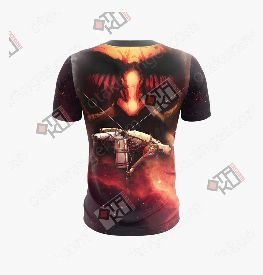 Attack On Titan Eren Jaeger 3d T-shirt - Evangelion Asuka T Shirt, HD Png Download