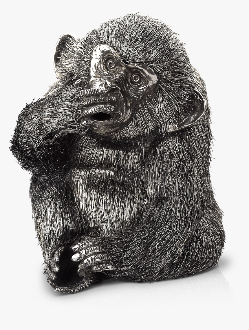 Speak No Evil Monkey - Gianmaria Buccellati Boar 1995 Silver, HD Png Download