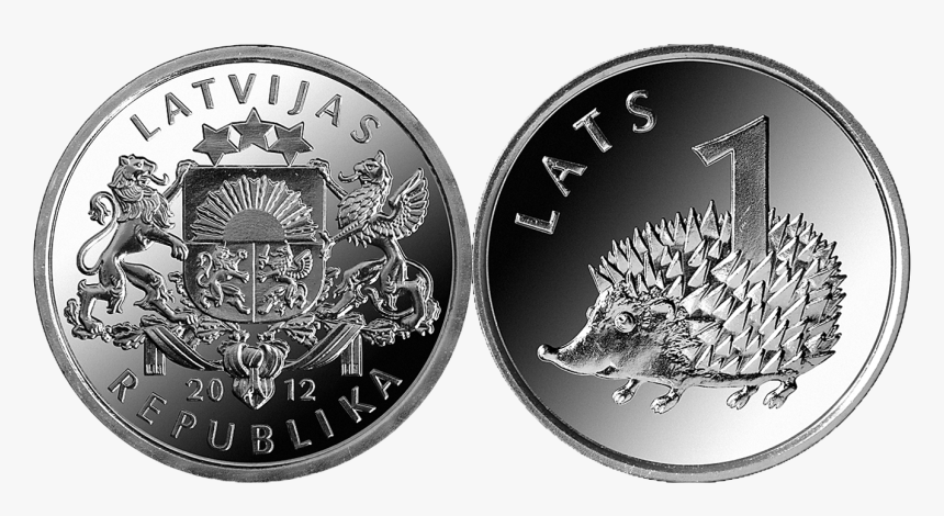 1 Lats Hedgehog - Lats Coins, HD Png Download