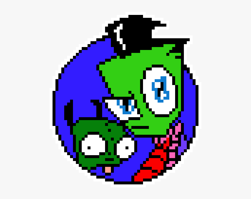 Invader Zim Cross Stitch Pattern, HD Png Download