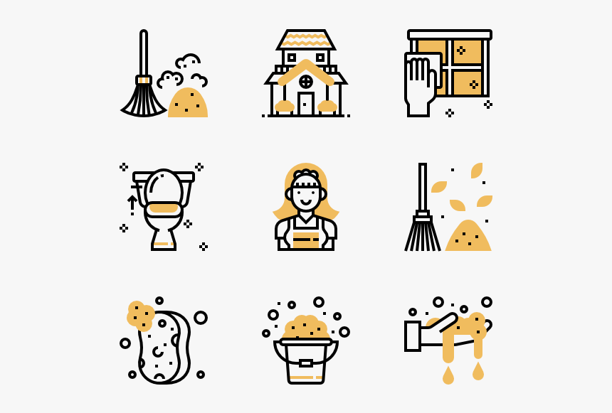 Cleaning - Corruption Icons, HD Png Download