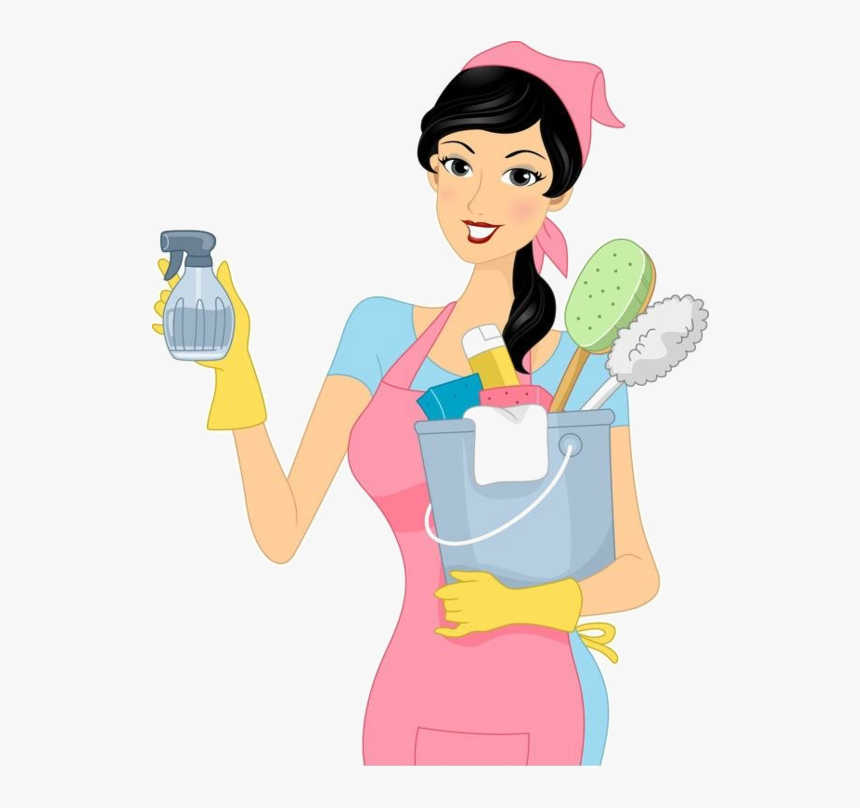 Personnages, Illustration, Individu, Personne, Gens - House Cleaning, HD Png Download