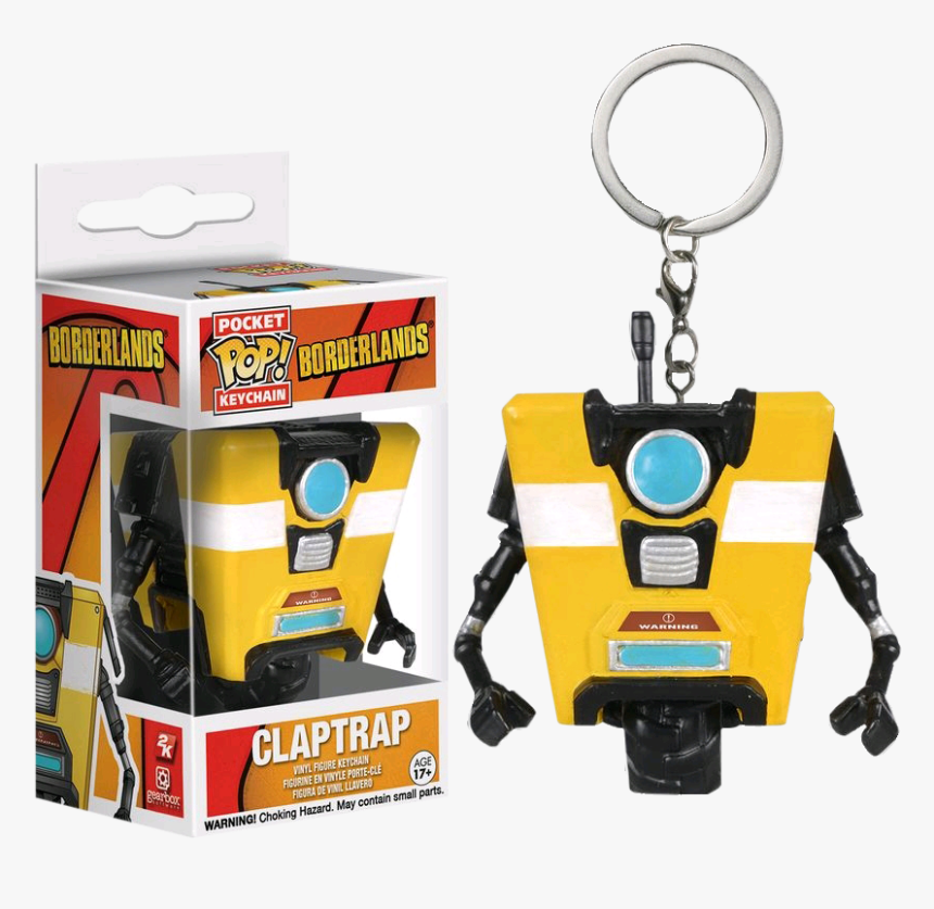 Borderlands 2 Claptrap Keychain, HD Png Download