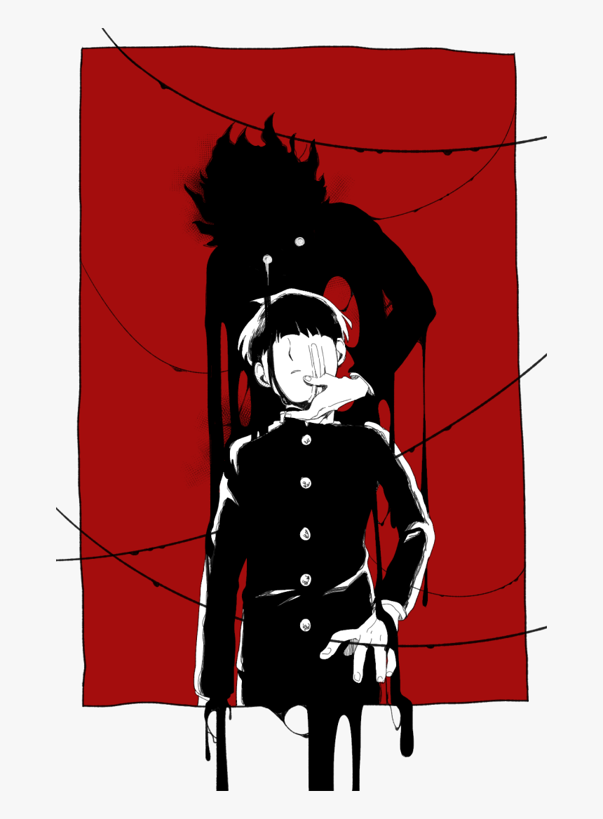 Drawing Wall Psycho - Mob Psycho 100 Shimazaki, HD Png Download
