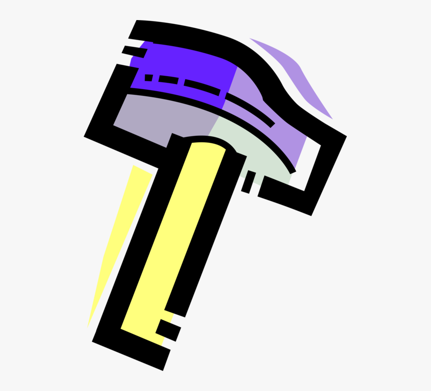 Vector Illustration Of Sledgehammer Hand Tool Used, HD Png Download