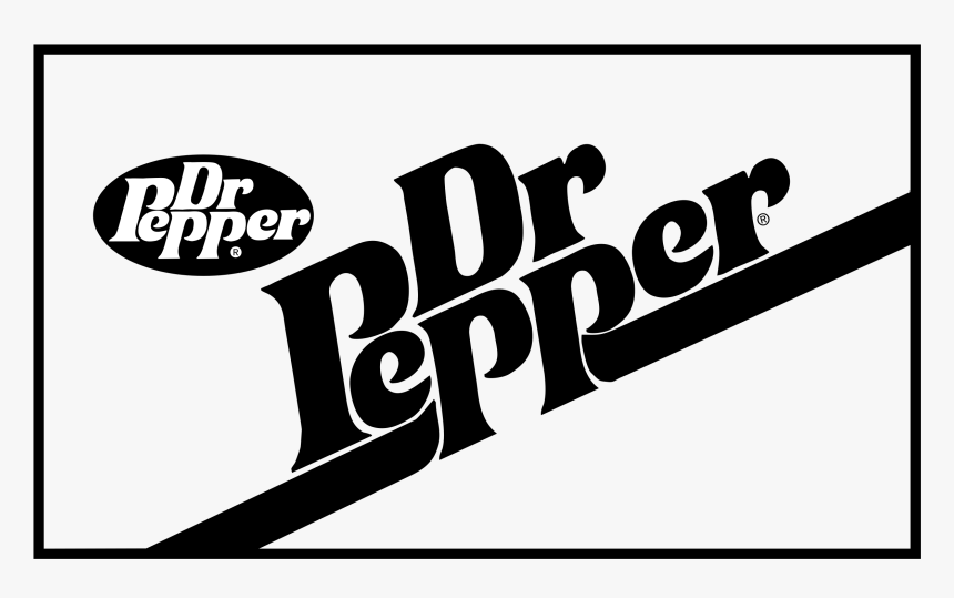 Transparent Dr Pepper Logo Png - Black And White Diet Dr Pepper Logo, Png Download