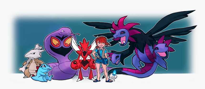 My Dream Team, Marrowak, Totodile, Arbok, Scizor, Litwik, - Cartoon, HD Png Download