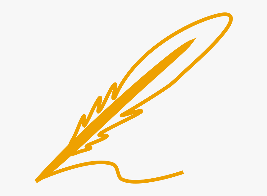 Feather Pen Clipart Black And White, HD Png Download