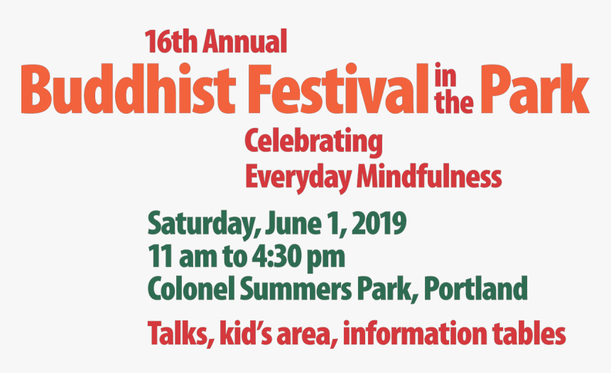 Buddhist Festival In The Park - Printing, HD Png Download