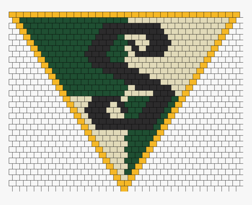 Harry Potter Slytherin Crest Kandana Bead Pattern - Bead, HD Png Download