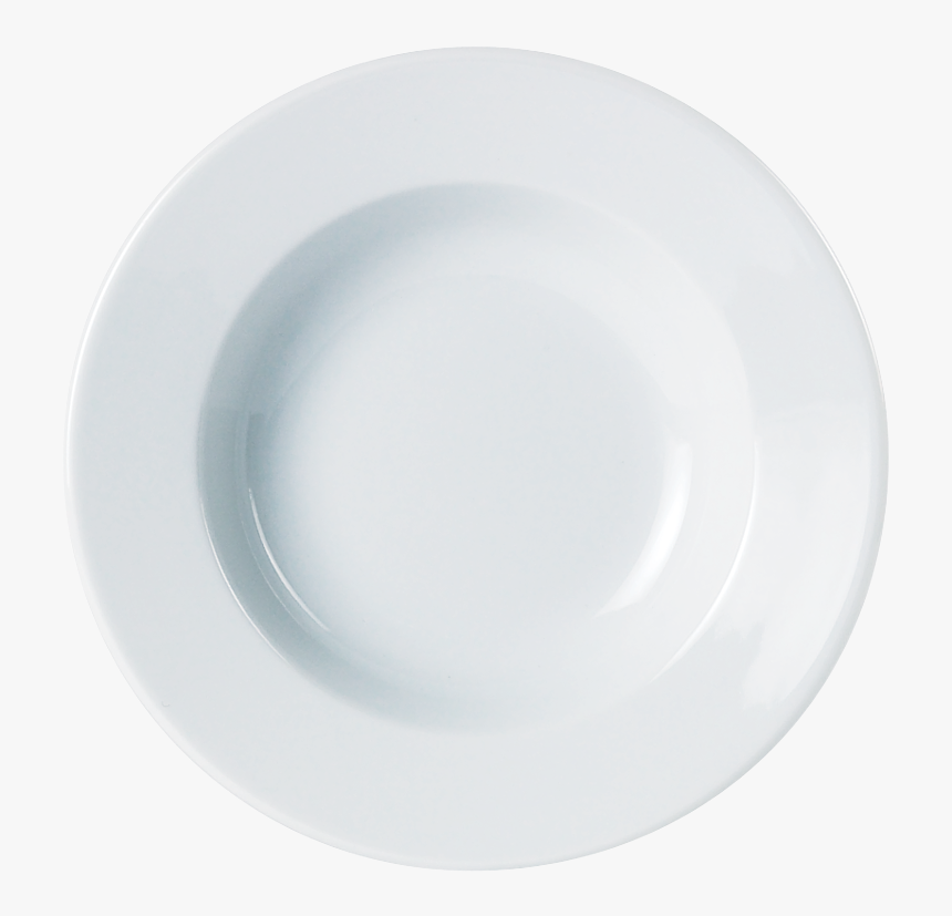 Porcelite Pasta/soup Plate/bowl 9in - White Dinner Plate With Black Background, HD Png Download