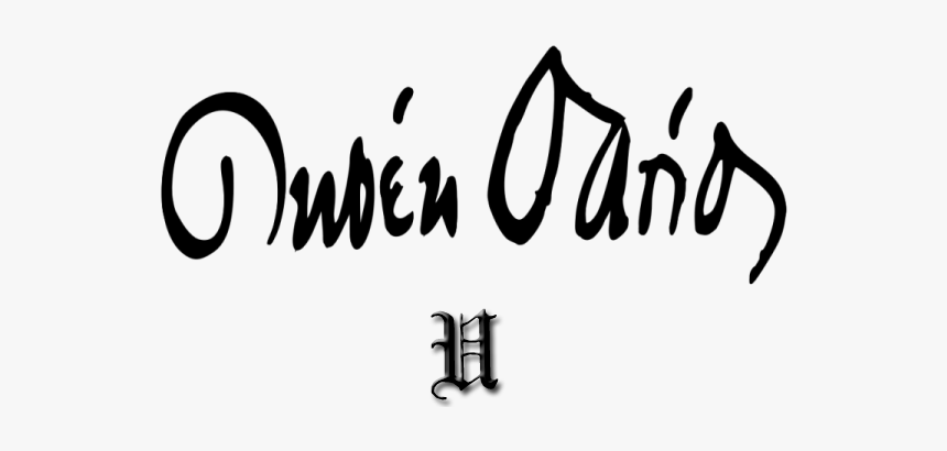 Una Lágrima - Ruben Dario Firma, HD Png Download