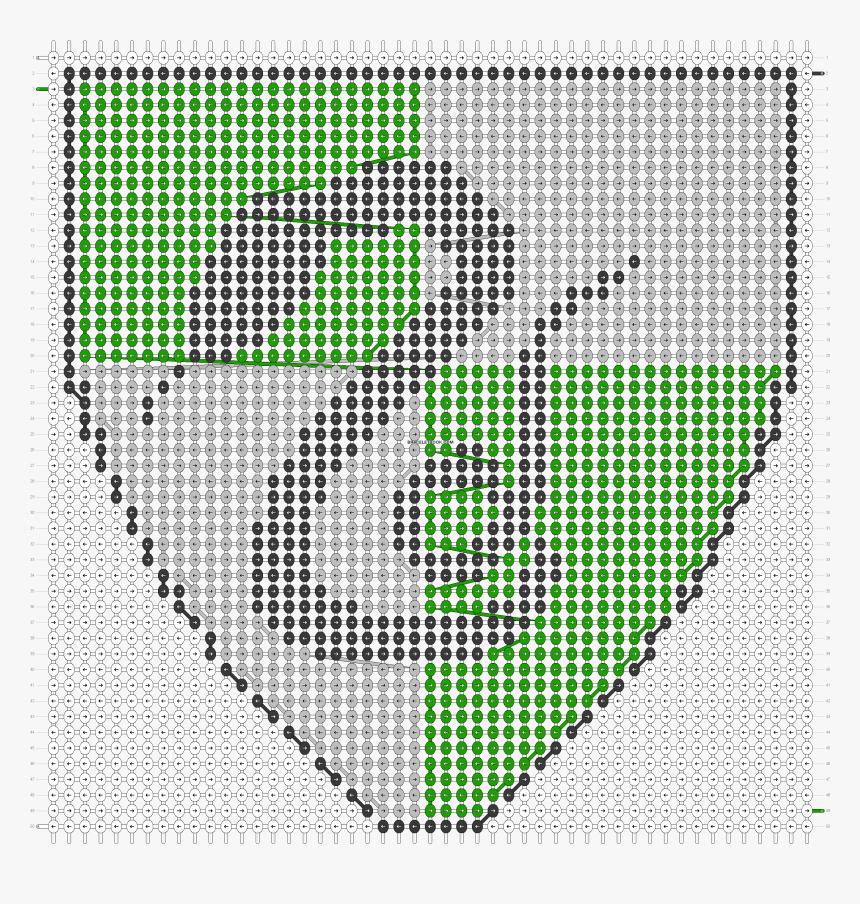 Alpha Pattern - Gráfico Ponto Cruz Da Sonserina, HD Png Download