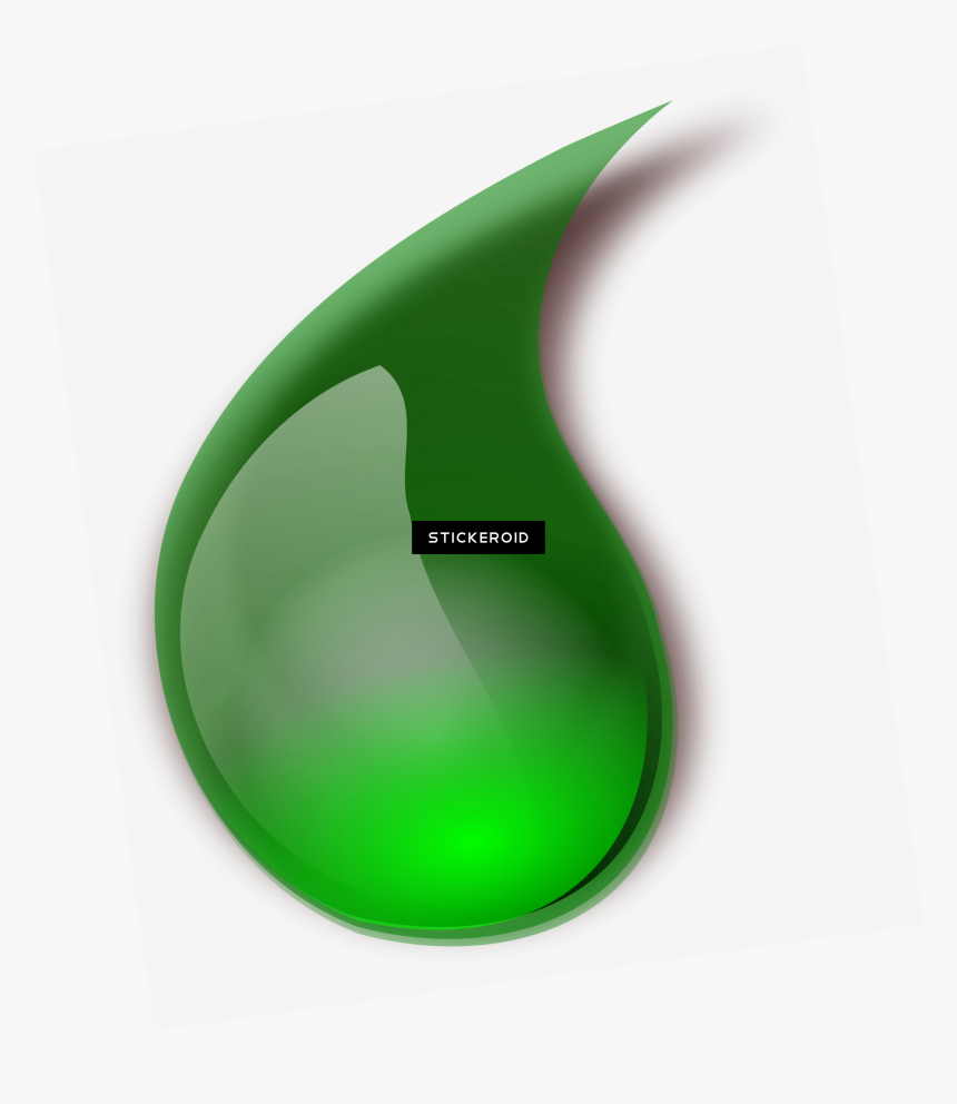 Transparent Gotas Png - Gotas Verdes, Png Download