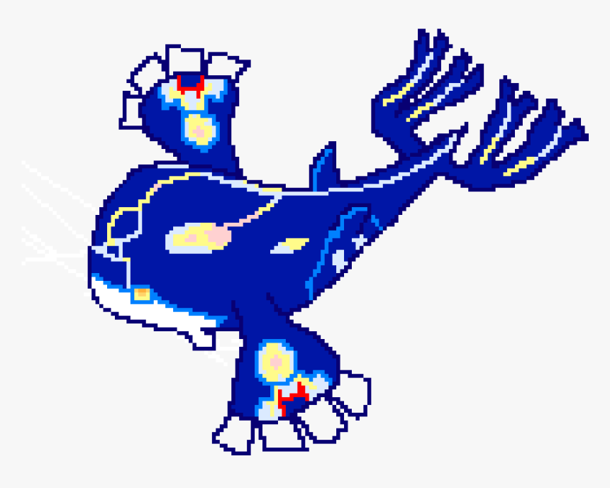 Pixel Art Primal Kyogre, HD Png Download