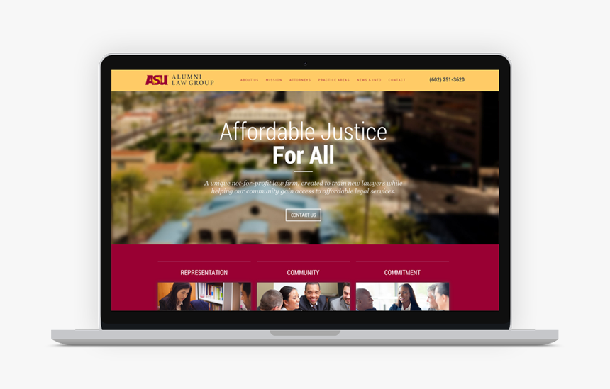 Asu Alumni Law Group Website - Tablet Computer, HD Png Download