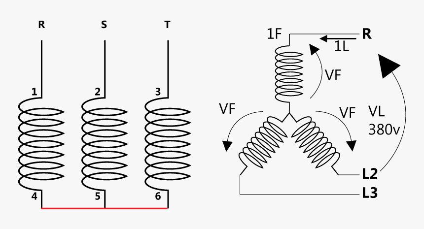 File - Fechamento-estrela - Fechamento Estrela Triangulo 380v, HD Png Download