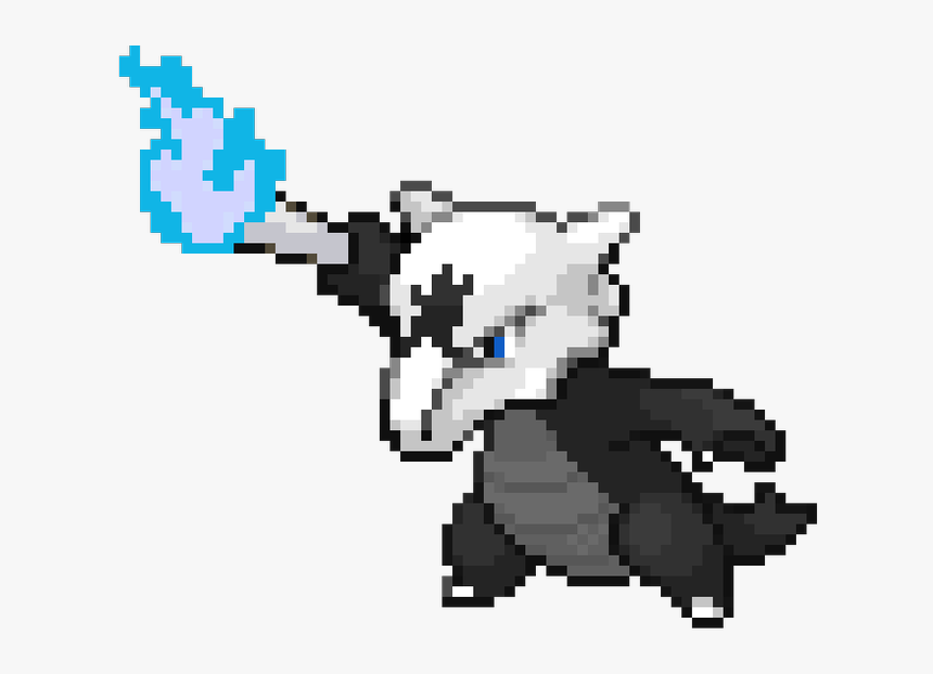 Surfingkyogre On Twitter - Pokemon Alolan Marowak Pixel, HD Png Download