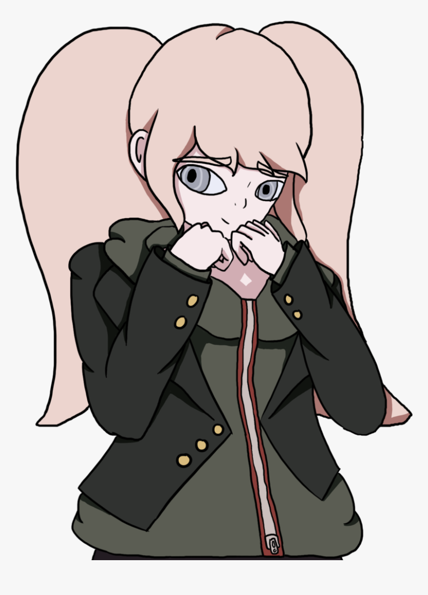 Junko Enoshima Wearing Naegi’s Jacket For @otakugal201 - Cartoon, HD Png Download