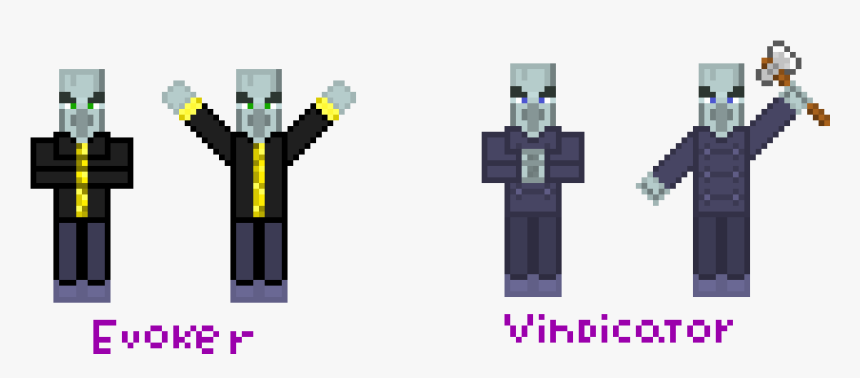 Minecraft Evoker And Vindicator, HD Png Download