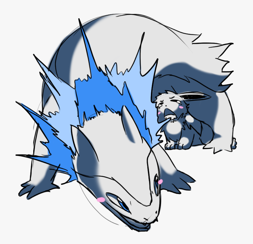 Typhlosion On Eevee - Typhlosion And Eevee, HD Png Download