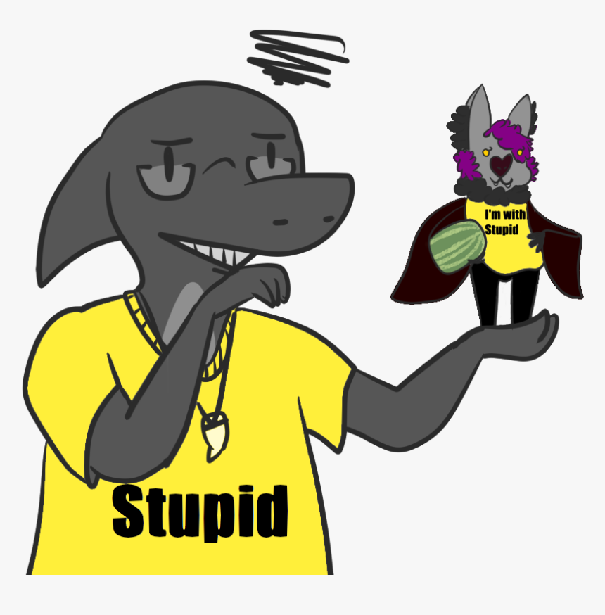 I M With Stupid - Cartoon, HD Png Download