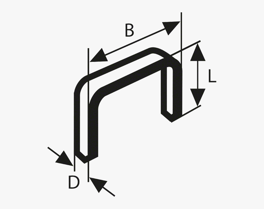 Pta6300 - Type 53 Staples Dimensions, HD Png Download