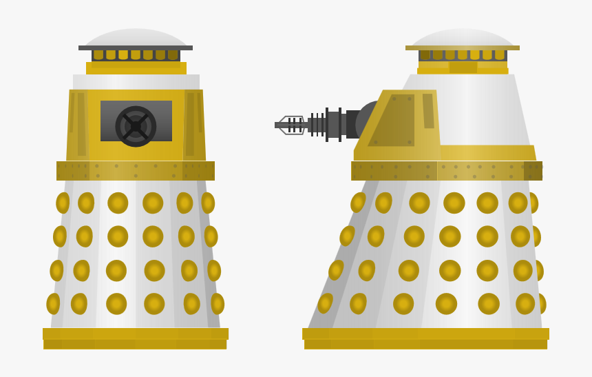 18-1988 - White And Blue Dalek, HD Png Download