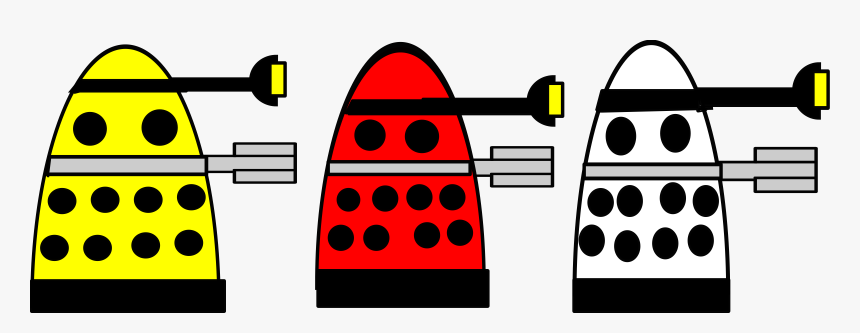 Text,yellow,line - Clipart Dalek, HD Png Download