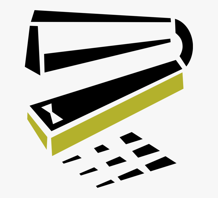 Vector Illustration Of Stapler Mechanical Device Joins, HD Png Download
