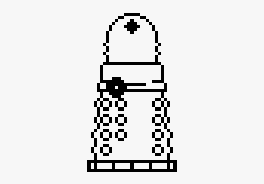 Dalek Doctor Who Pixel Art, HD Png Download