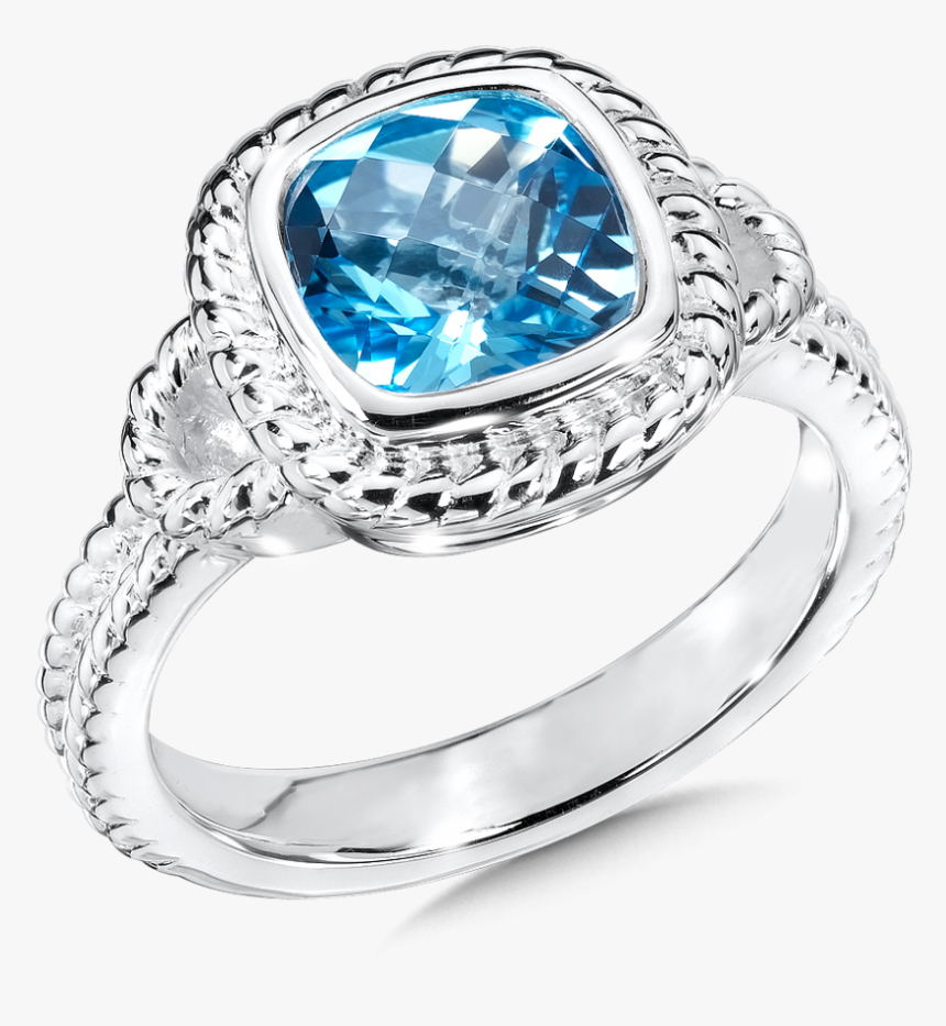 Swiss Blue Topaz Ring - Pre-engagement Ring, HD Png Download