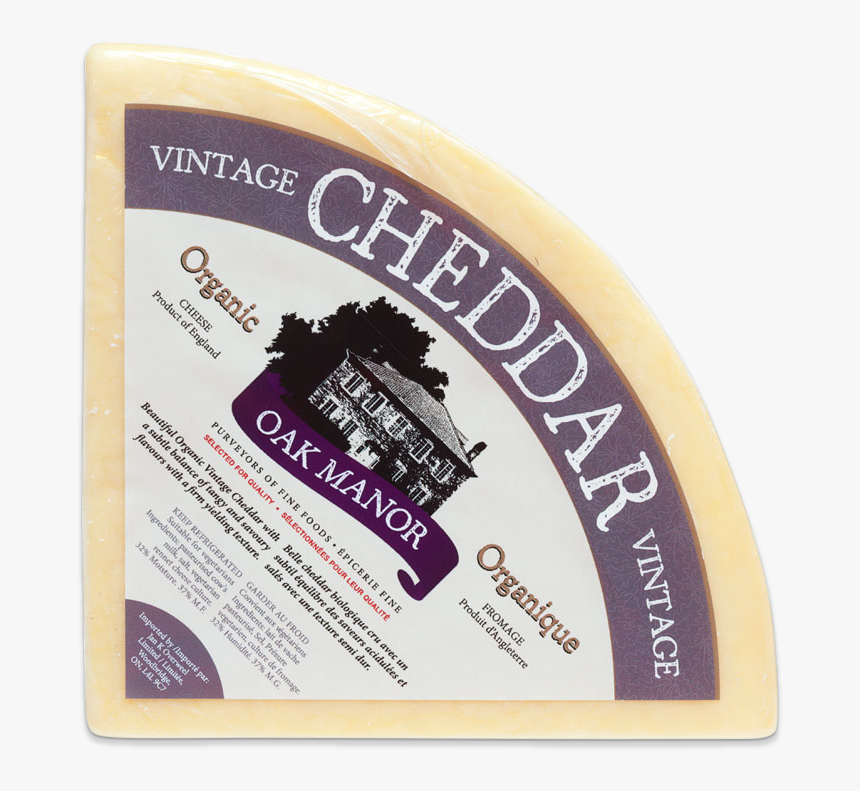 Packaging For Oak Manor Organic Vintage Cheddar - Domaine De Canton, HD Png Download