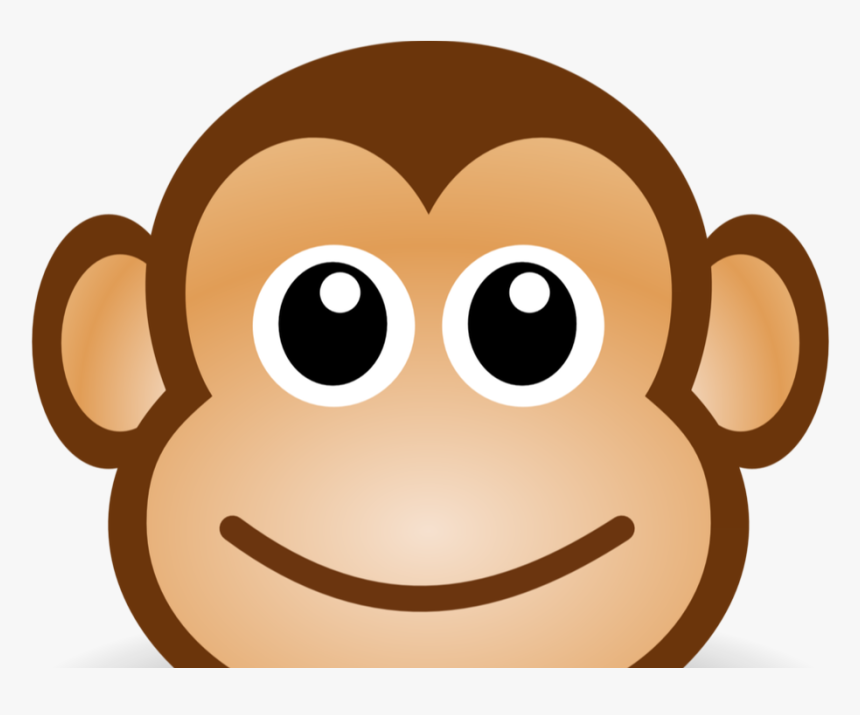 Kindergarten Clipart Computer - Monkey Face Cartoon Png, Transparent Png