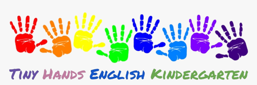 Clip Art Tiny Hands English Finnish - Colourful Hand Prints, HD Png Download