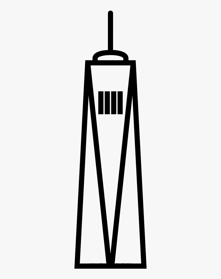 World Trade Center Coloring Page - World Trade Center Icon, HD Png Download