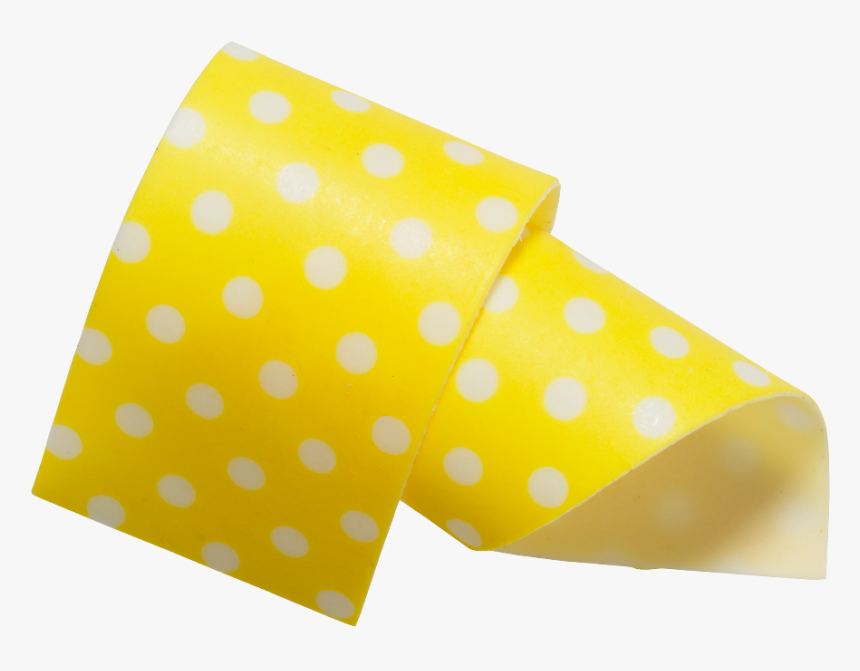 Almond And Sugar Collars Yellow 40mm - Polka Dot, HD Png Download