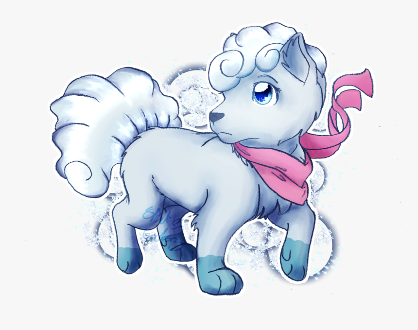 Art Trade- Alolan Vulpix - Cartoon, HD Png Download