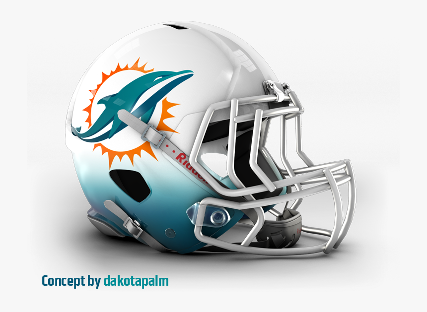 Nfl Miami Dolphins Vsr4 Authentic Helmet , Png Download - Cowboys Vs Colts Helmets, Transparent Png