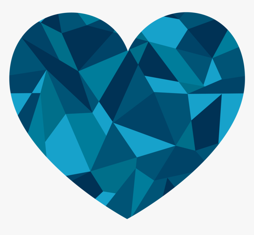 Sapphire Png Png Download - Transparent Background Blue Heart Png, Png Download