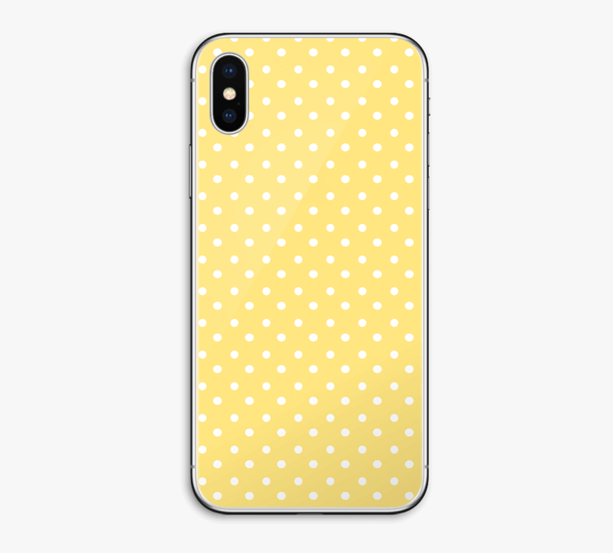Yellow And White Dots Skin Iphone X - Polka Dot, HD Png Download