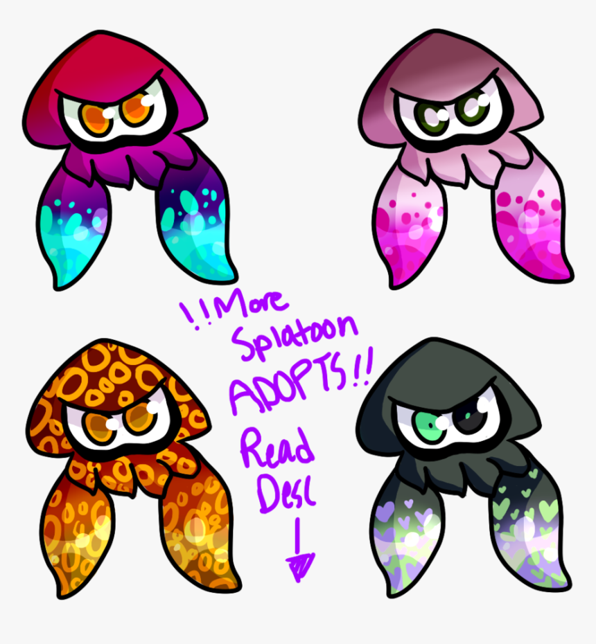 More Splatoon Squid Adopts, HD Png Download